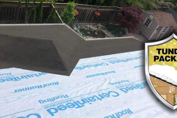 Tundra package: 6' Ice & Water Shield with Water-Resistant Underlayment